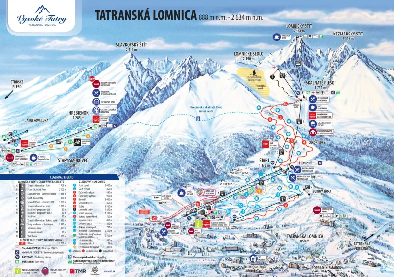 lyžiarske stredisko tatranská lomnica